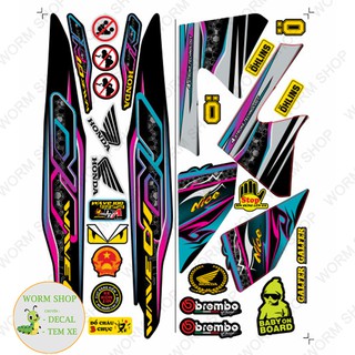 Tem rời WAVE ALPHA 100cc & 50cc Nhiều lựa chọn màu sắc  - Tem 3 lớp chống phai màu