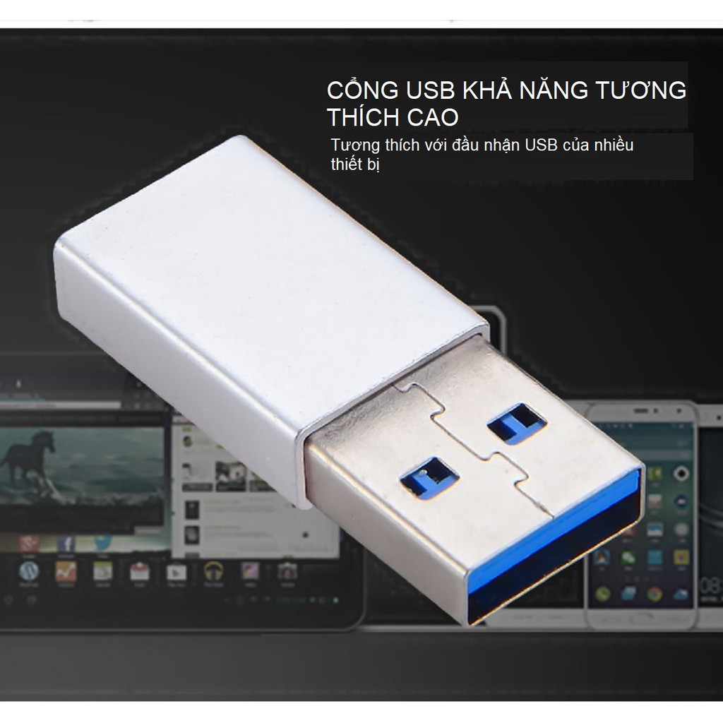 Đầu Chuyển Đổi USB 3.0 Sang USB Type C