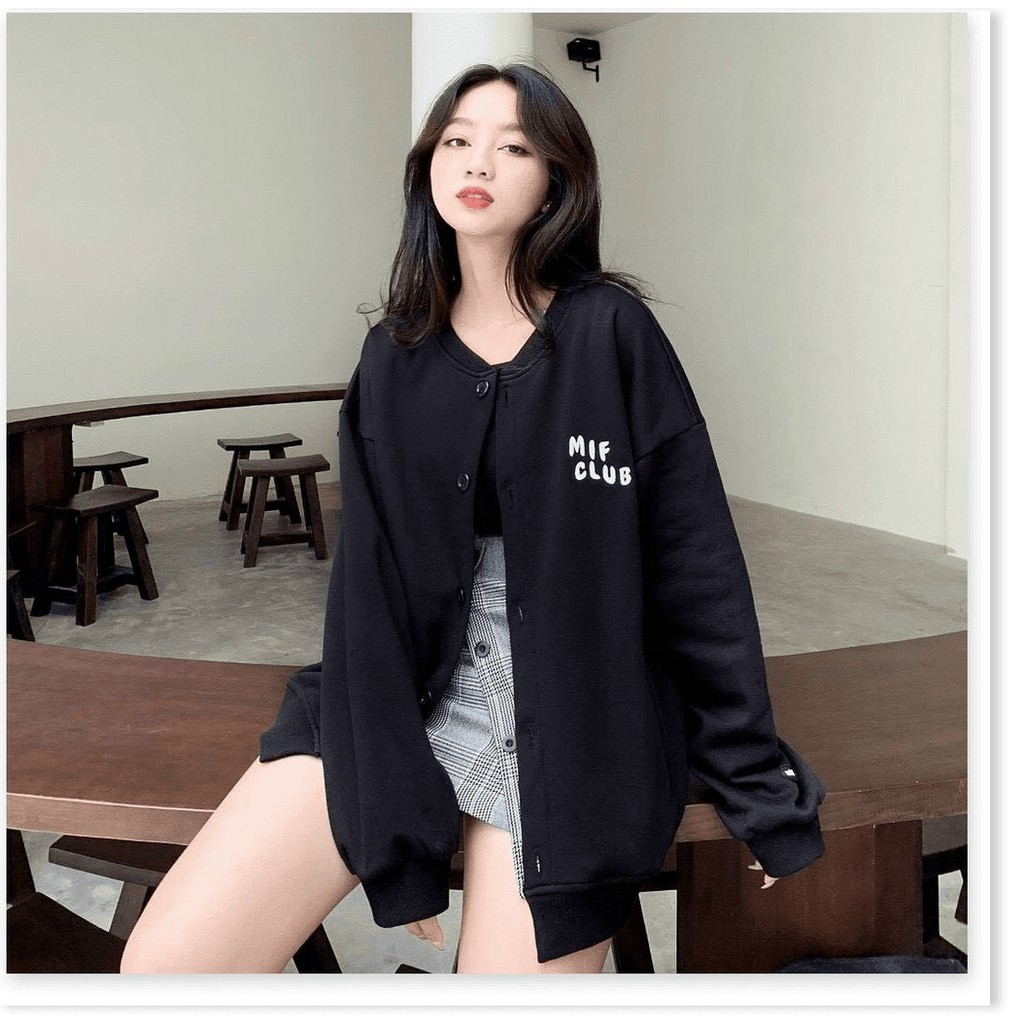 Áo Caridigan Nữ MiF Club Phong Cách Cá Tính Tuổi Học Đường