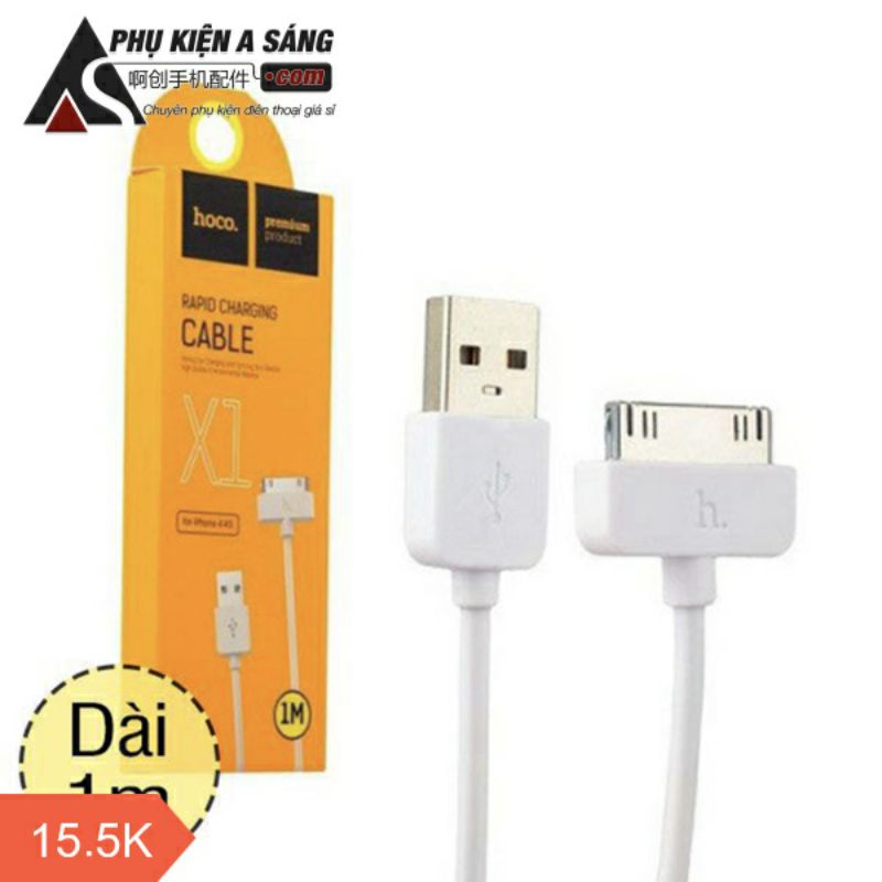 cáp sạc ip3 ip4 hoco x1