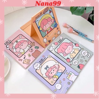 💖Gương Gập [FREESHIP]/Gương Xếp Để Bàn Hoạ Tiết Hoạt Hình Nana GGB904