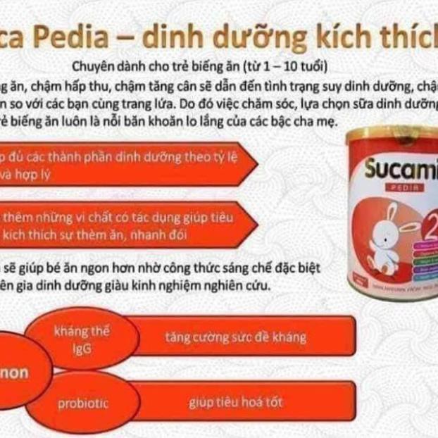 Sữa Sucamilk Pedia dành cho trẻ biếng ăn hộp 400 gram