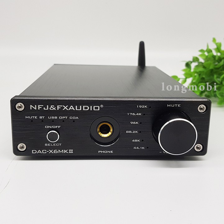 FX Audio X6 MKII Đầu giải mã nhạc số 192khz/24bit Tích hợp Bluetooth 5.0 Tặng Dây RCA