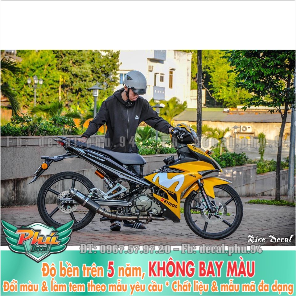 Tem rời EX 150 Movistar xe đen vàng 2 -1