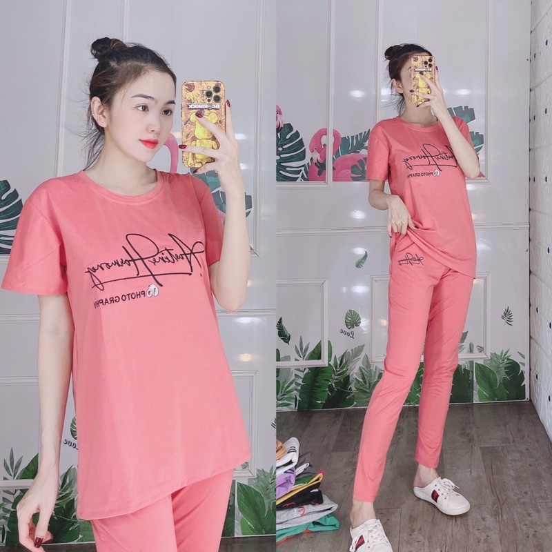 ❤️[KHAI TRƯƠNG BÁN GIÁ VỐN] Đồ bộ thun cotton mặc nhà, đồ bộ nữ đẹp chất liệu thun cotton co giãn 4 chiều