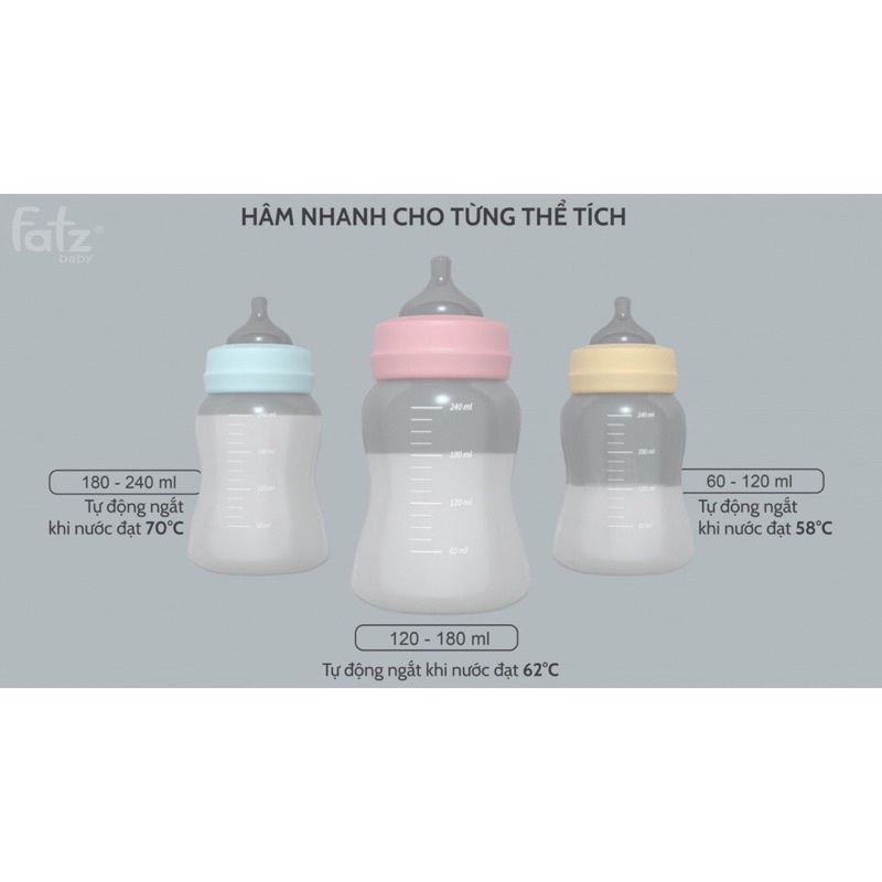 Máy Hâm Sữa Tiệt Trùng Điện Tử 2 Bình Fatz Baby - Duo 5 - FB3203TN