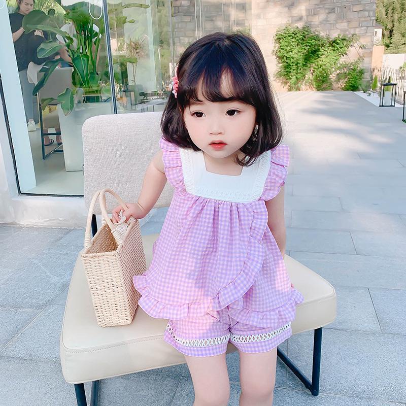 (MớI) Bộ ÁO SáT NáCh Ren Hoa + QuầN NgắN HàN QuốC Cho Bé GáI