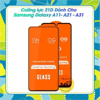 Kính Cường lực Samsung Galaxy A11 / M11 / A31 màn hình 21D độ cứng 11H