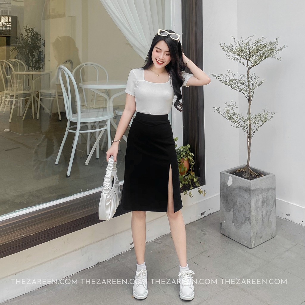 CHÂN VÁY ÔM XẺ GIỮA ĐÙI ZAREEN VAB10 | BigBuy360 - bigbuy360.vn