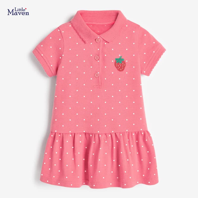 Váy polo Little Maven năng động cho bé