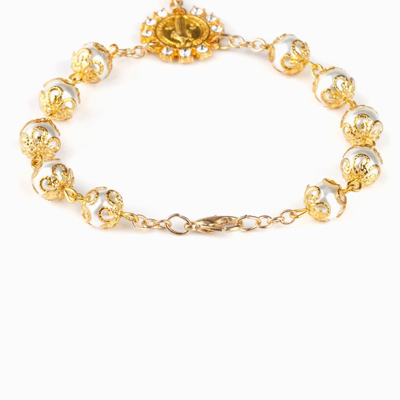 Vòng Tay Chuỗi Hạt Công Giáo Một Lần Tự Động Rosary Hoàn Hảo Cho Nữ