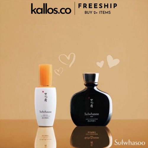 Bộ Chăm Sóc Da Nam Sulwhasoo Men Duo Set, Skin Strengthening Emulsion, Recharging Serum, UV Defense Protector - Kallos