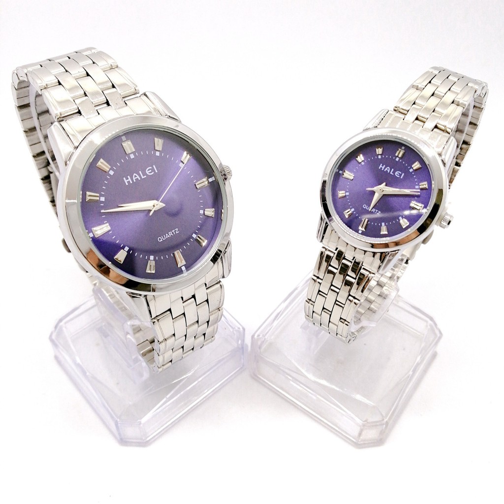 Đồng Hồ Cặp Nam Nữ Halei Máy Nhật Chính Hãng Chống Nước Tuyệt Đối Mặt Tròn Kim Loại Thép Không Gỉ Mạ Chống Bay Màu HL502 | BigBuy360 - bigbuy360.vn