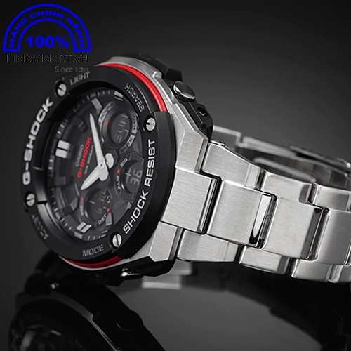 Đồng hồ G-Shock Casio Nam - Dây thép không gỉ - Năng lượng ánh sáng - GST-S100D-1A4 - Hàng chính hãng