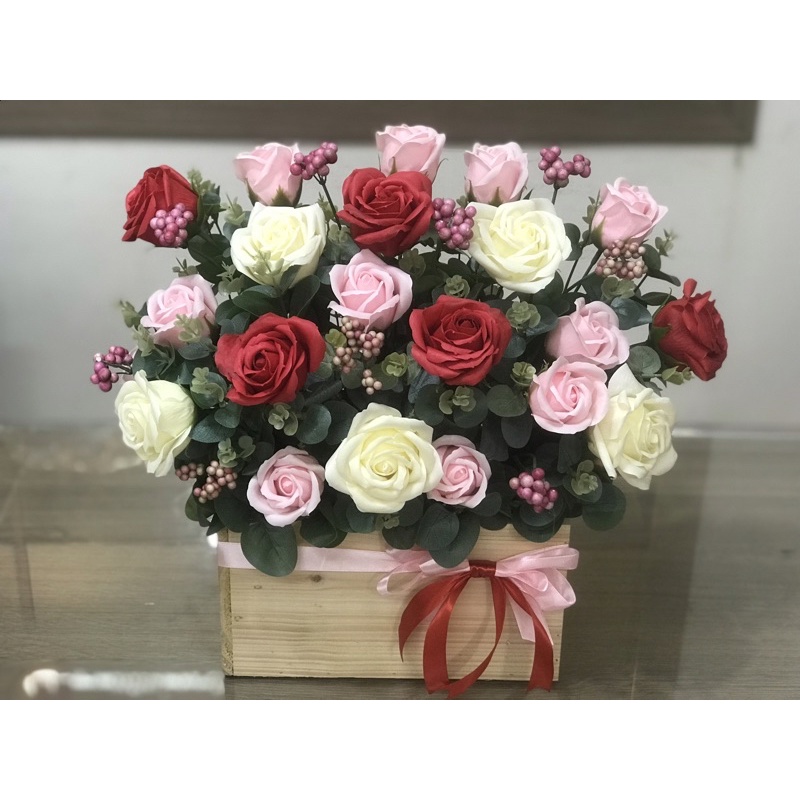 GIỎ  HOA SÁP ĐẸP