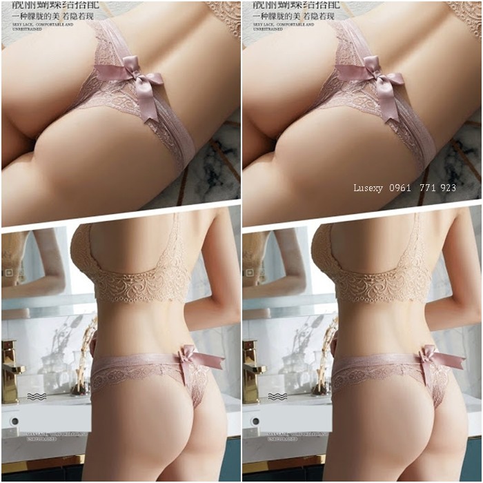 Quần lót lọt khe nữ sexy quyến rũ - Quần lót nữ sexy cao cấp ren trong suốt lọt khe
