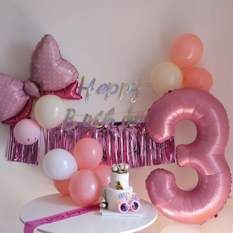 Bong Bóng Số 0-9 32 Inch Trang Trí Tiệc