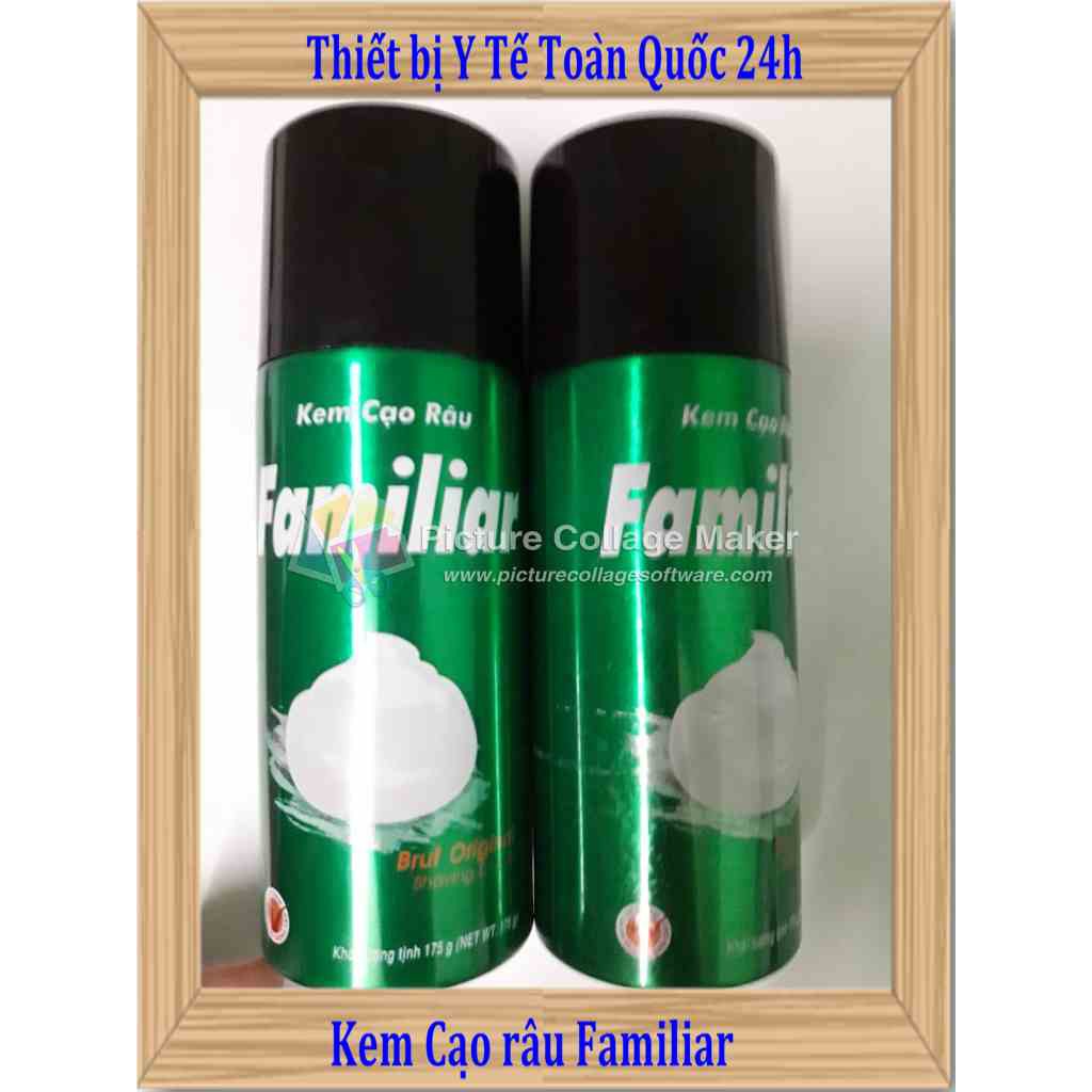 Kem cạo râu Familiar 175g có xanh dương và xanh  lá