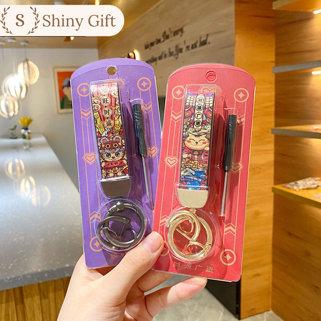 Đai móc khóa mèo vạn phúc may mắn