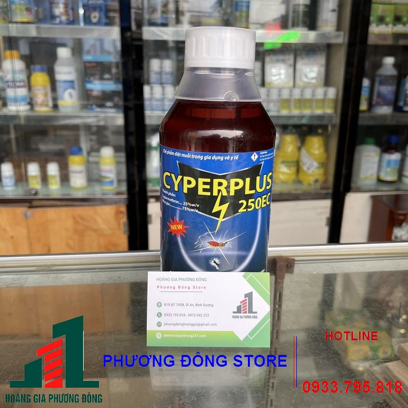 Thuốc diệt muỗi Cyper Plus 250EC chai 1 lít