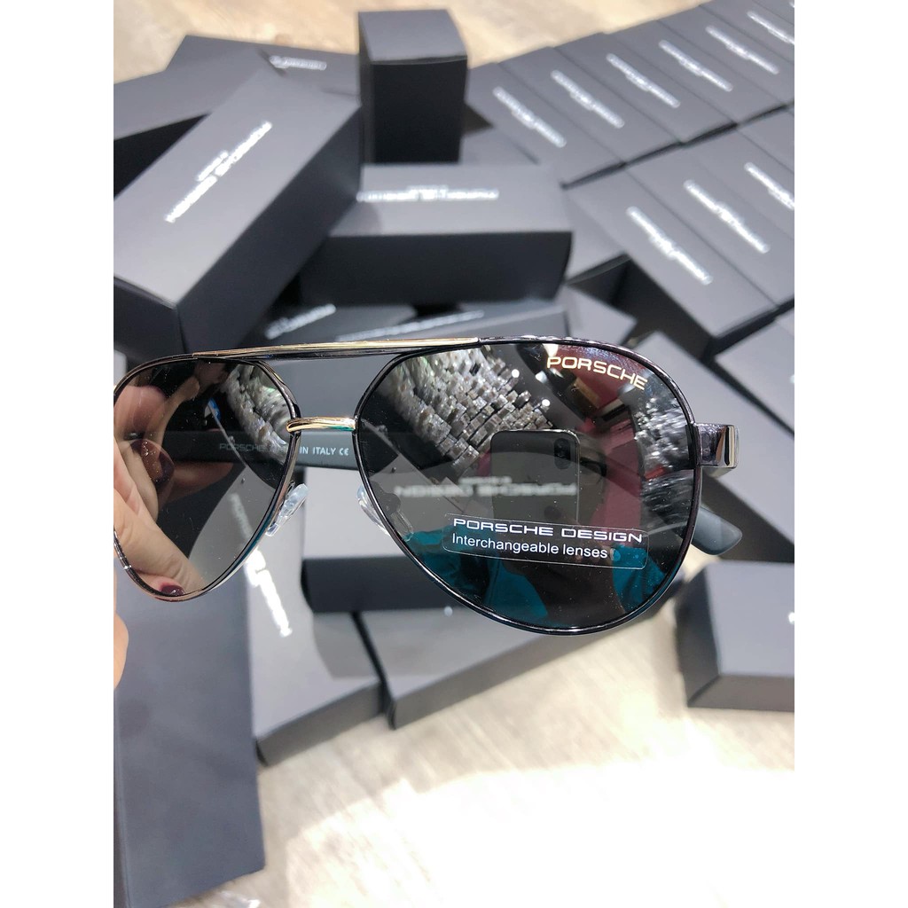 Kính mắt thời trang cao cấp Porsche Design EYEWEAR  dệt sợi Cacbon chống va đập, chống tia UV, chống chói tuyệt đối