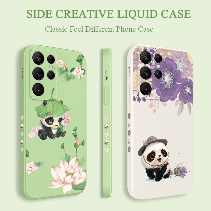 Ốp Điện Thoại In Hình Gấu Trúc Sáng Tạo Cho samsung galaxy s23 s22 fe ultra plus s23 s22