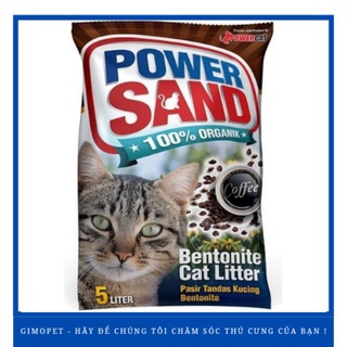 Cát vệ sinh cho mèo power sand 5l