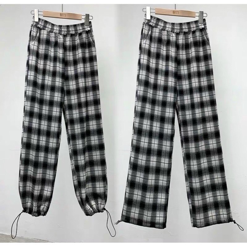 Quần kẻ - gấu rút dây hai loai chun sau ống rút dây và chun sau ống suông siêu hot . Sỉ 85k | BigBuy360 - bigbuy360.vn