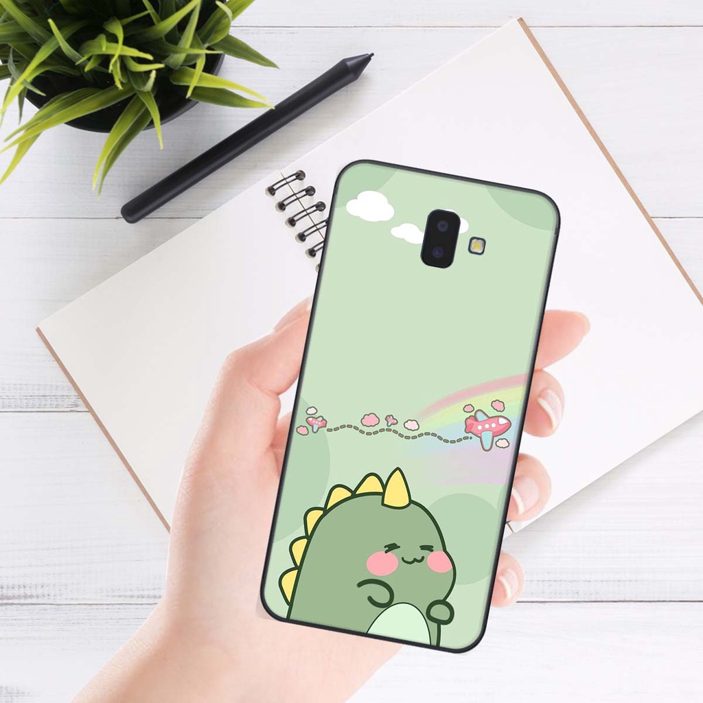 Ốp lưng Samsung J6 PLUS in hình khủng long , gấu nâu xinh xắn, siêu cute  mà còn vô cùng RẺ -ĐẸP