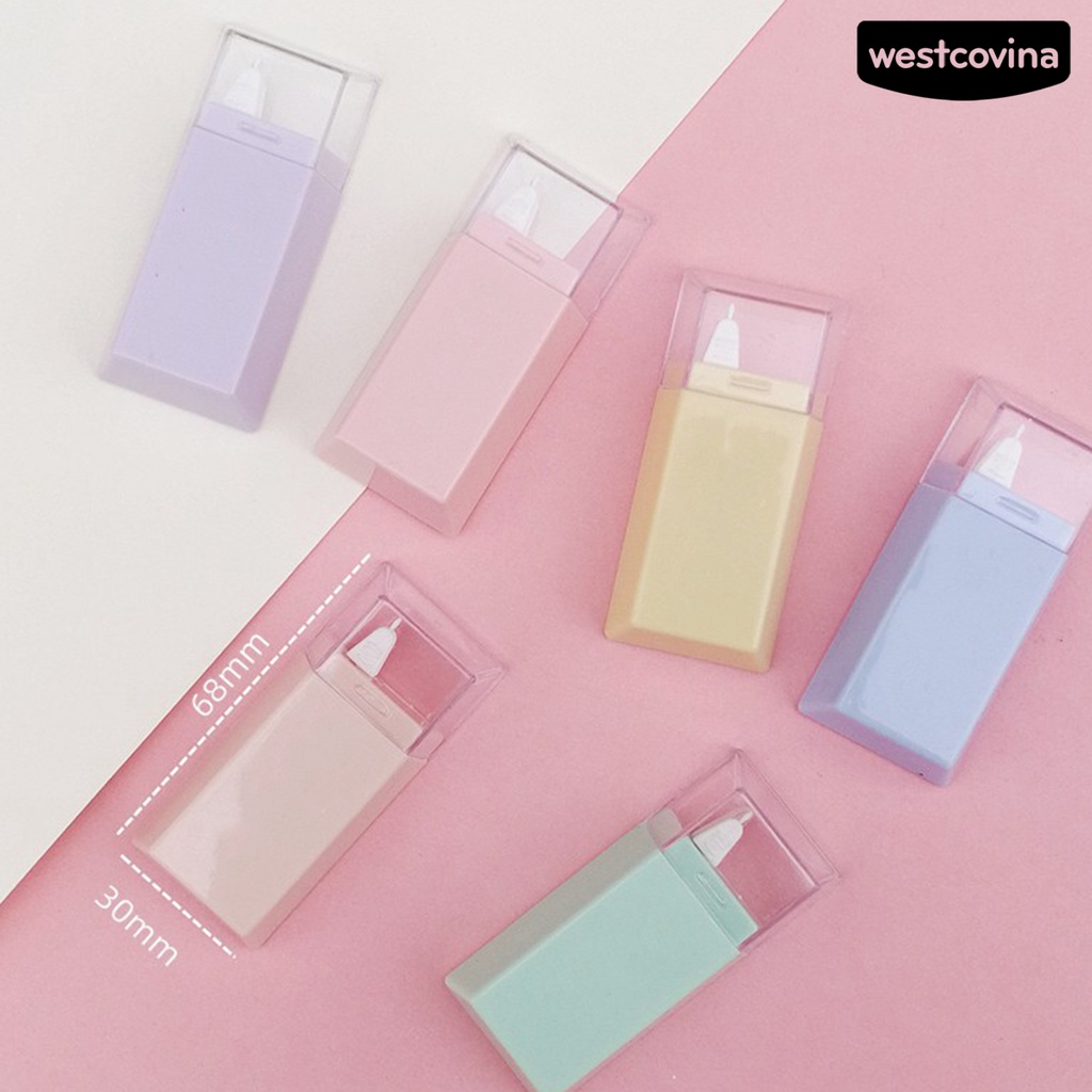 [Hot]✍Bộ 6 Cuộn Băng Keo Trơn Mịn Mini Cho Văn Phòng