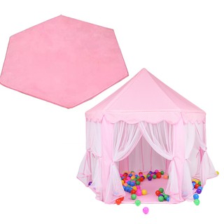Thảm lót lều cho bé màu hồng - Lều chơi cho bé lục giác