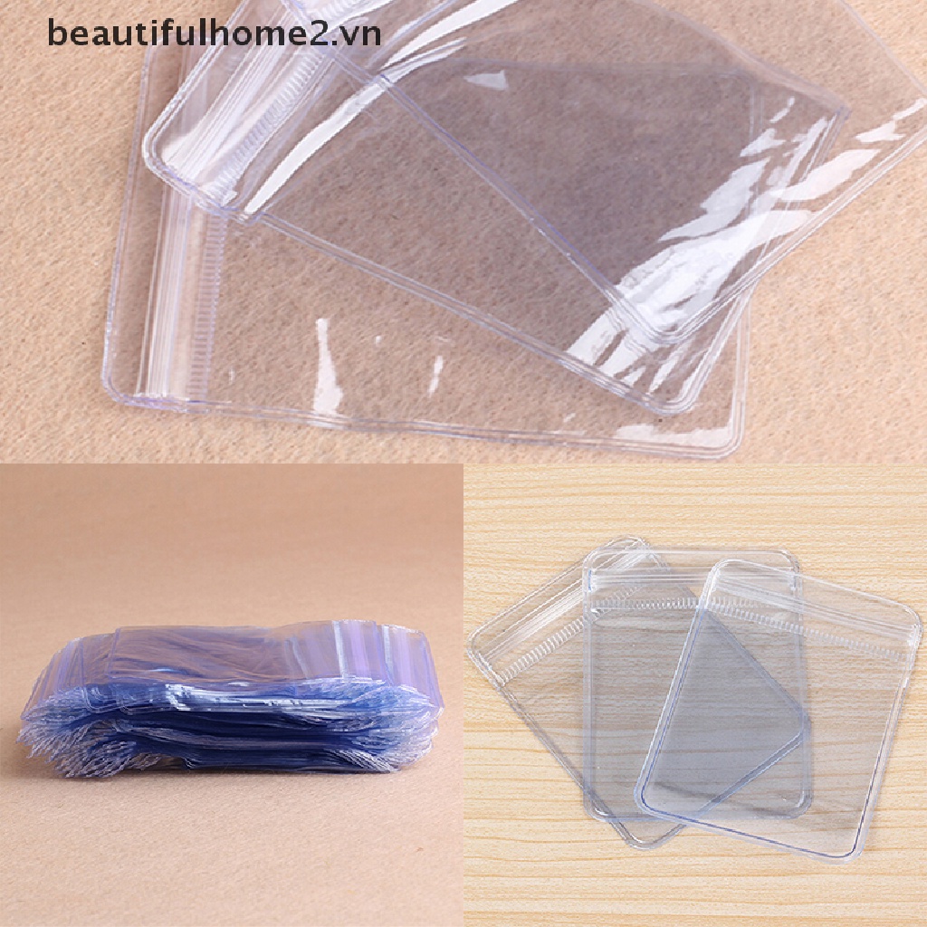 Bộ 100 Túi Đựng Tiền Xu Bằng Nhựa PVC Trong Suốt