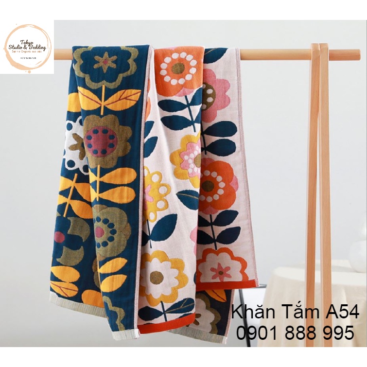 🔴TH Khăn tắm Xô Chất cotton sợi tre Organic Nature100%