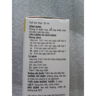 Fer+Genta tylo 20ml-cung cấp sắt cho heo con