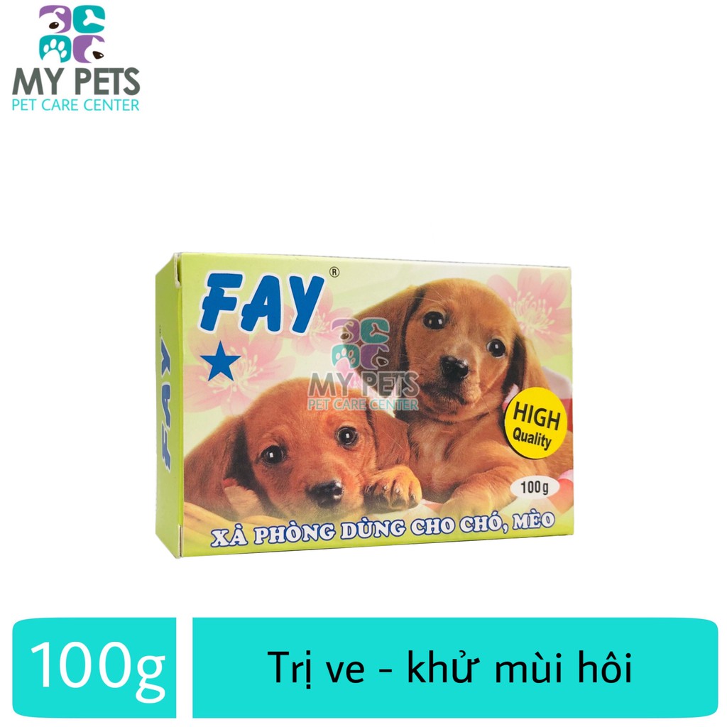 Fay 1 sao cục 100g - Xà bông tắm diệt ve ghẻ, bọ chét chó mèo