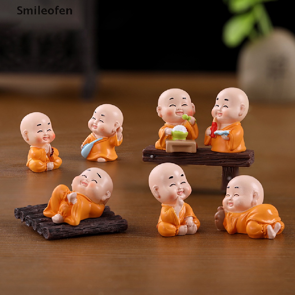 Đồ trang trí Tượng Chú Tiểu Mini Trang Trí Xe Hơi / Nhà Cửa Phong Cách Phật Giáo Mới