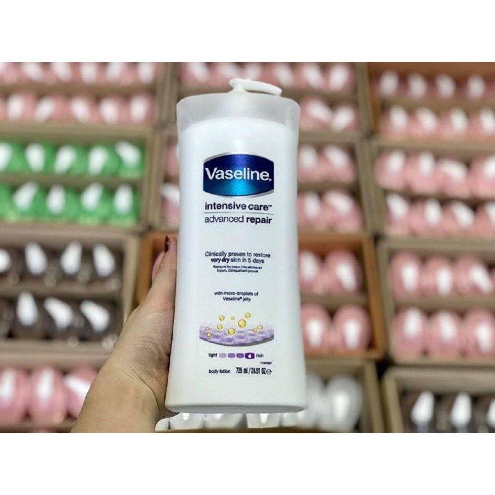 Sữa Dưỡng Thể 725ml Vaseline Làm Trắng, Sáng, Mịn Da Và Giữ Ẩm Vaseline Intensive Care Advanced Repair