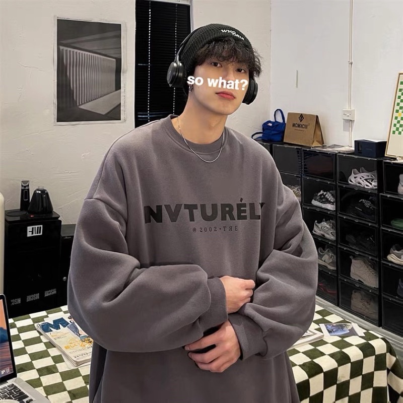 Áo hoodie nam nữ, sweater nỉ ngoại unisex from rộng siêu dày dặn in hình ESSEN