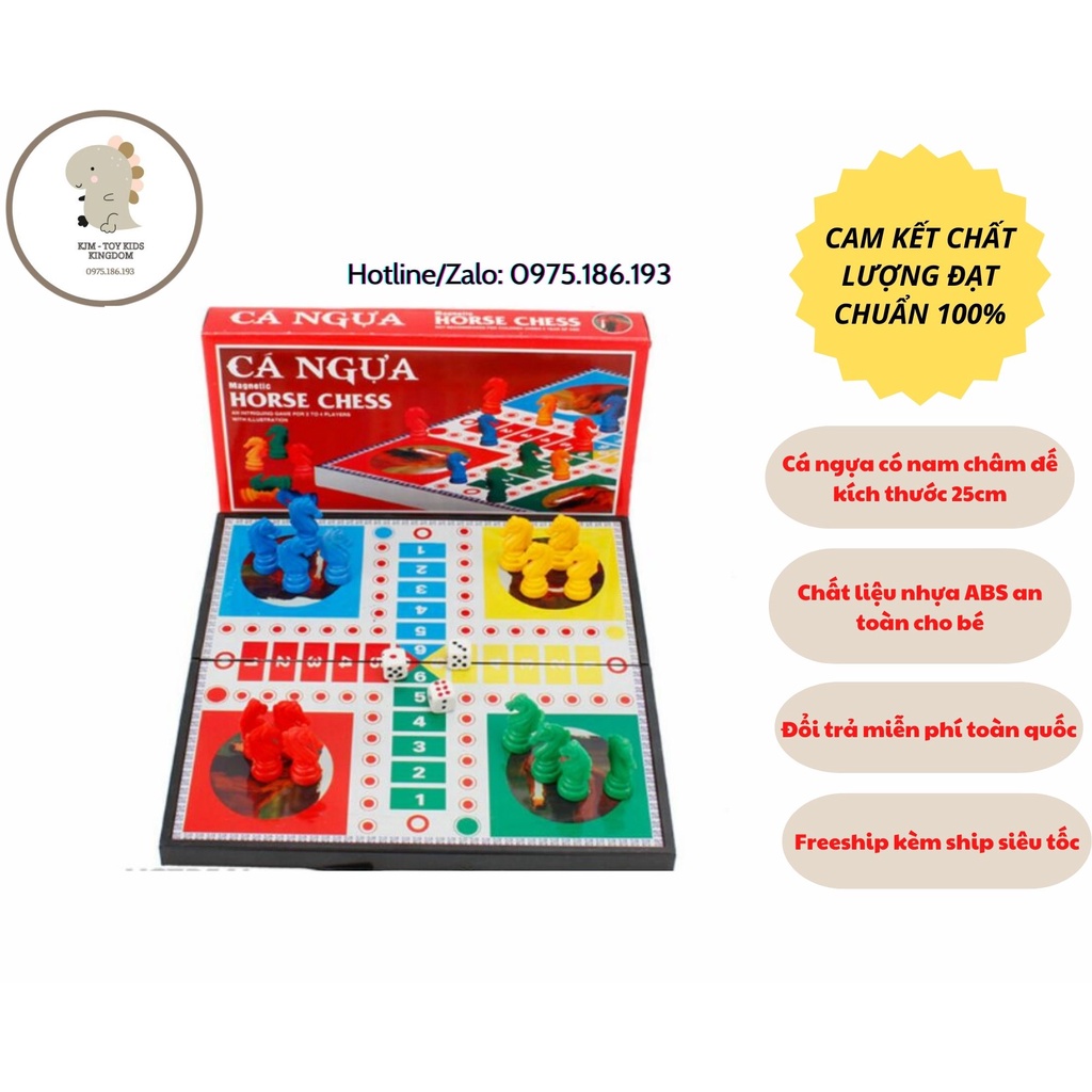 Bộ cờ cá ngựa nam châm cao cấp kích thước đa dạng mẫu mã siêu đẹp