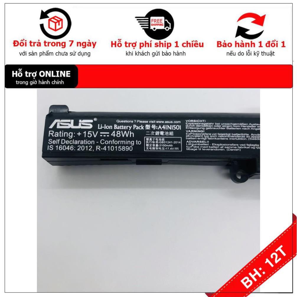 [BH12TH] Pin Laptop ASUS ROG GL752 GL752V GL752VL GL752VLM GL752VW N552V N552VX N552 mã pin A41N1501