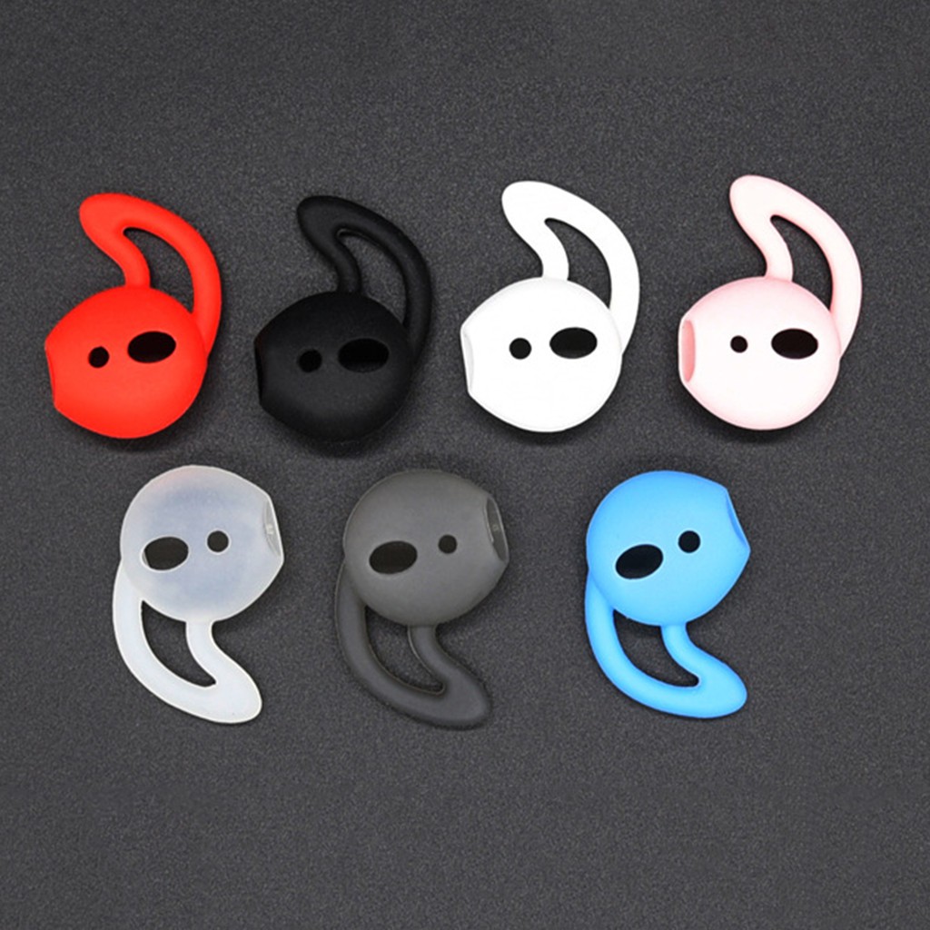 Vỏ Bảo Vệ Hộp Sạc Tai Nghe Airpods 1 / 2 Bằng Silicon Mềm Chống Trầy Xước Có Móc Khóa