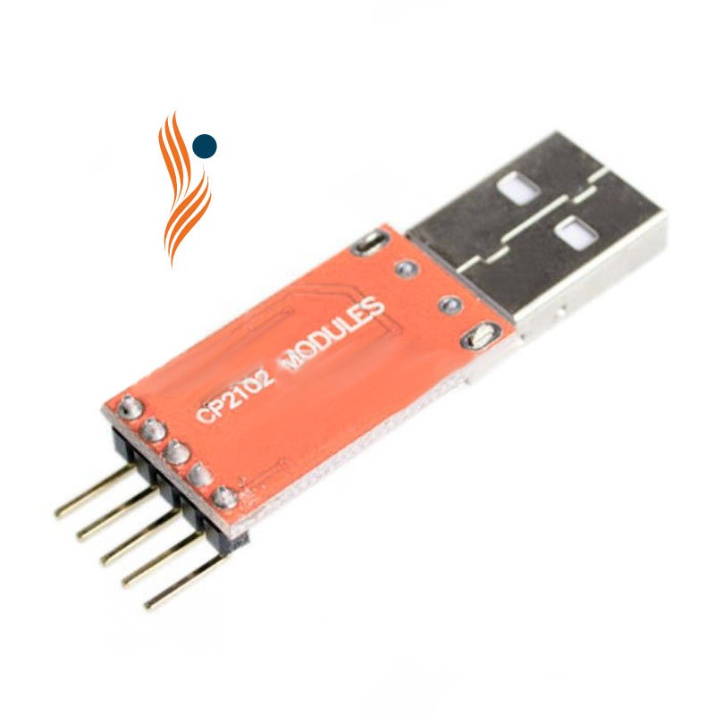 Mô đun chuyển đổi USB 2.0 sang TTL UART 5Pin CP2102 STC prgmr kèm dây cáp