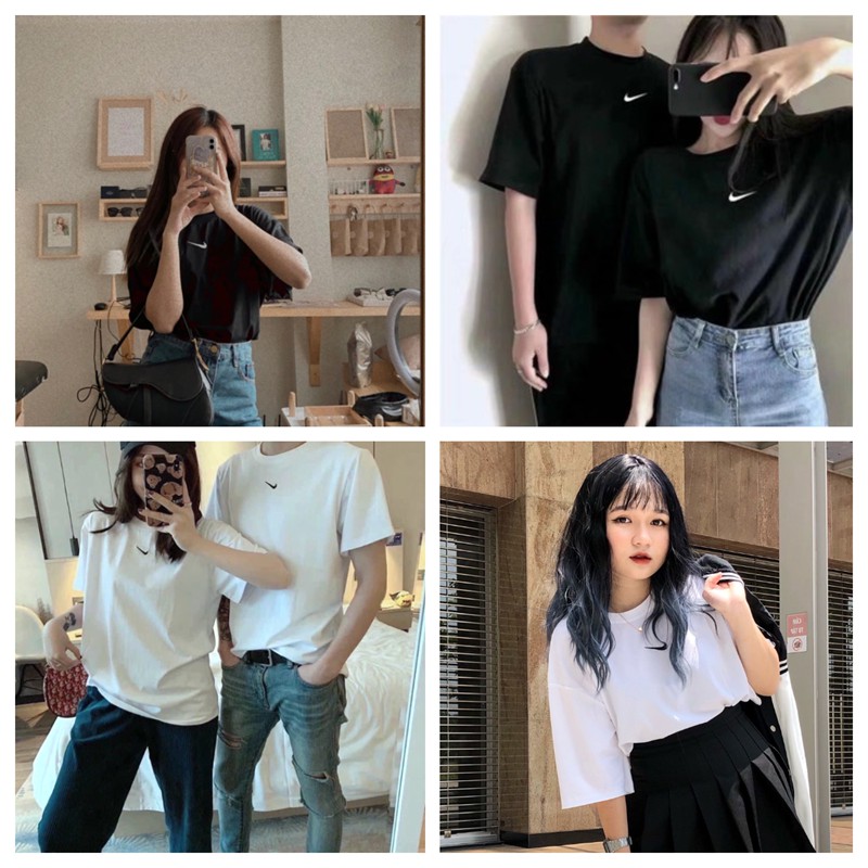 Áo oversize nam nữ phông unisex tay lỡ thun form rộng teen cổ tròn cotton giá rẻ màu đen trắng tee pull DOREMON | BigBuy360 - bigbuy360.vn