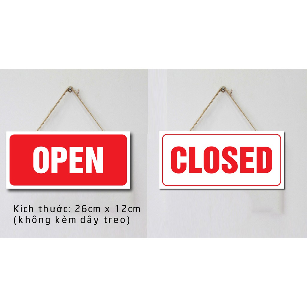 Biển Open/Closed cửa hàng (không gồm dây treo)