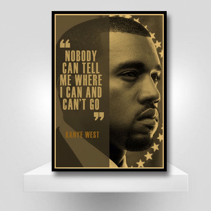 Eminem poster Giấy kraft Treo Tường Trang Trí In Hình rapper Sapper malone Cổ Điển hip hop Cho Quán bar / Phòng Khách