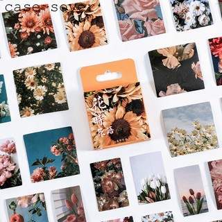 Hộp 46 sticker chủ đề flower talk trang trí planner - case sover