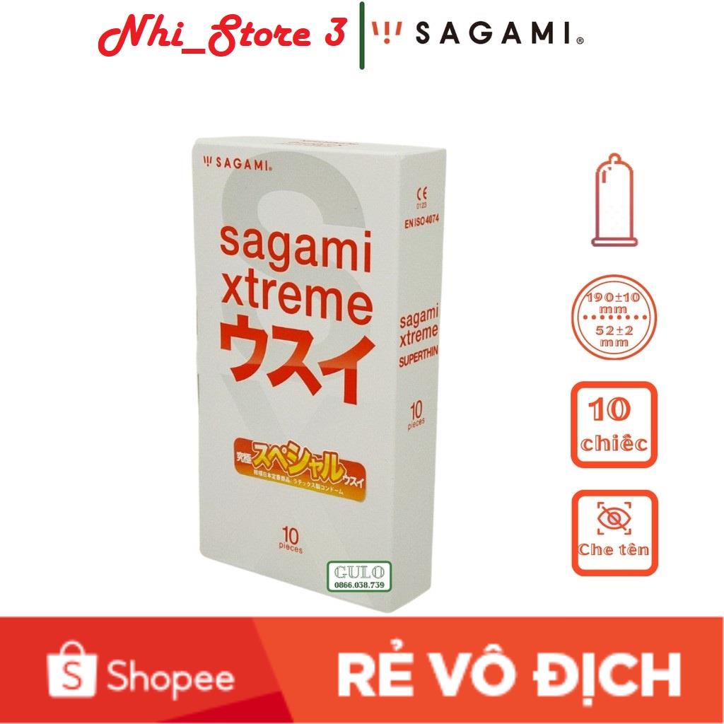 Bao cao su Xtreme Superthin của hãng Sagami  Hộp 10 Chiếc Siêu Mỏng  -Hàng Chính Hãng_Nhi_Store3