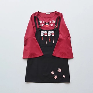 SÉT ÁO/YẾM Đỏ Đen Ulzzang