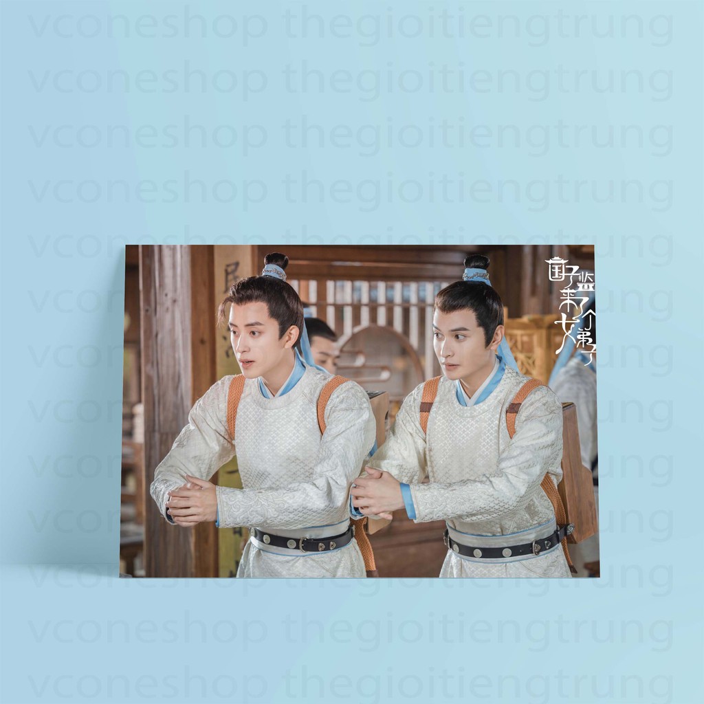 (NHIỀU MẪU) Tấm Postcard cao cấp giấy 260gsm in hình QUỐC TỬ GIÁM CÓ MỘT NỮ ĐỆ TỬ Triệu Lộ Tư phim ảnh Hoa ngữ ảnh đẹp