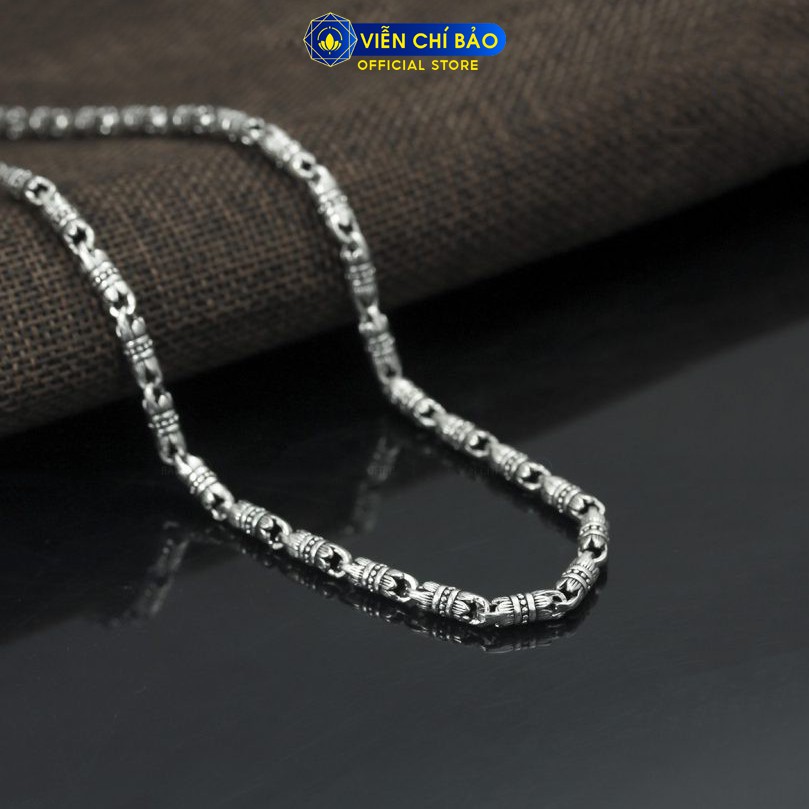 Dây chuyền bạc nam Liên Hoa Sen chất liệu bạc Thái 925 trẻ trung khỏe khoắn thương hiệu Viễn Chí Bảo D100241